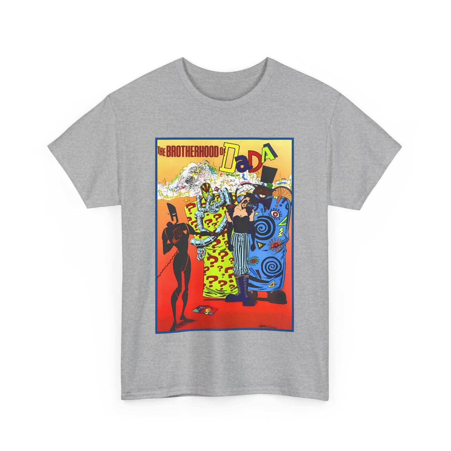 Brotherhood of Dada T-Shirt - Doom Patrol Foes - Mr Nobody, Quiz, Frenzy - DC Comics, Vertigo Comics - Grant Morrison Stories