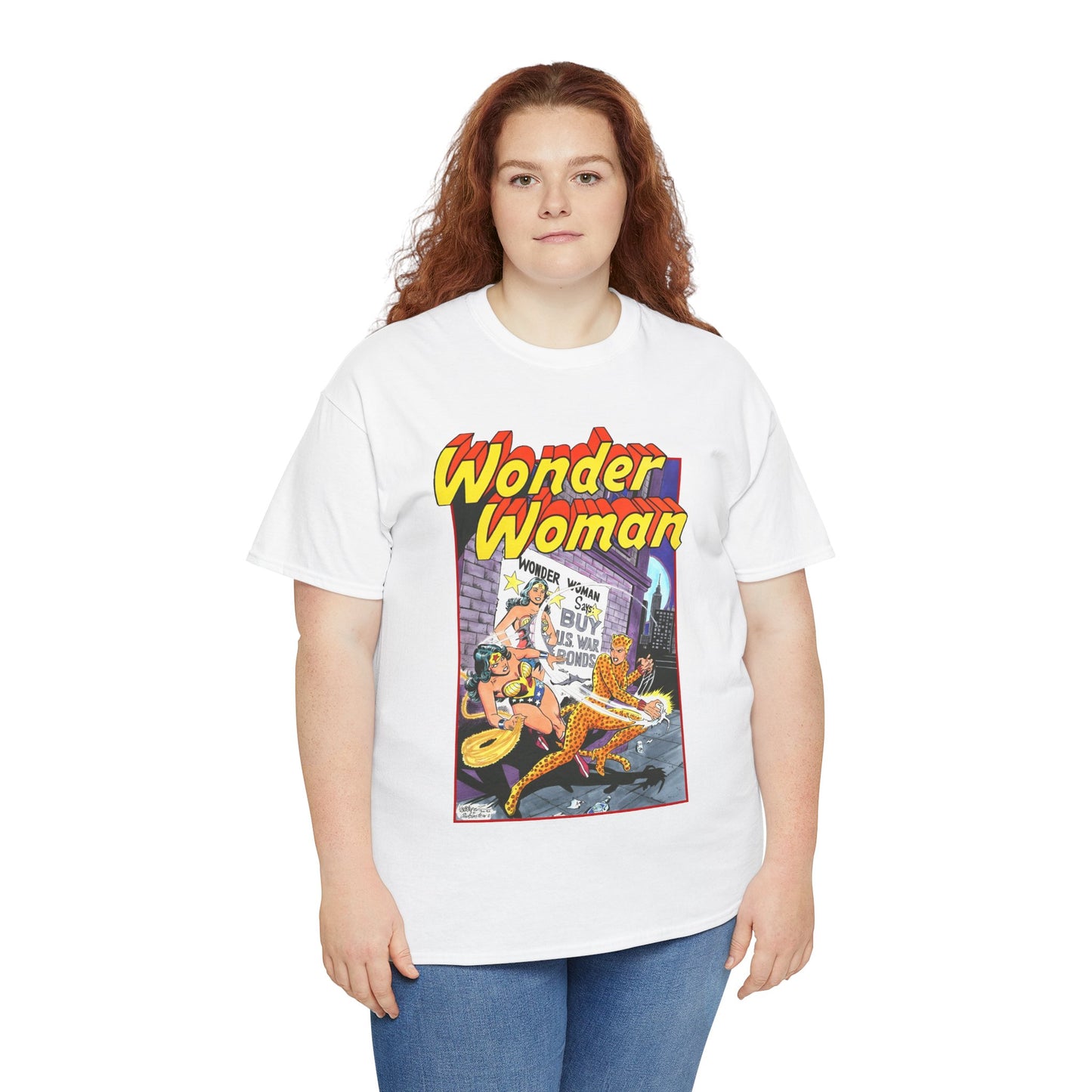 Wonder Woman T-Shirt - José Luis García-López Art - Vs The Cheetah - Classic Bronze Age Art - DC Comics