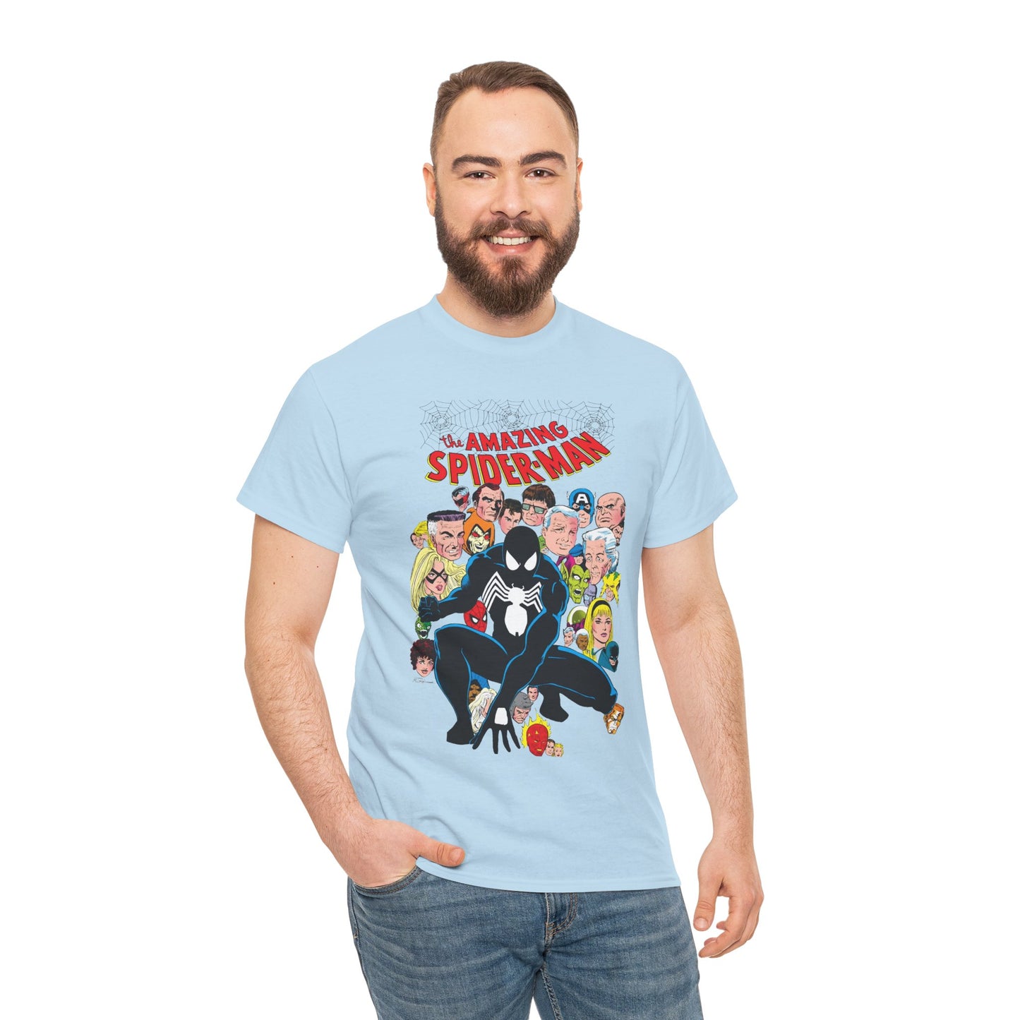 Amazing Spider-Man T-Shirt - Green Goblin, Kingpin, Hobgoblin, Electro, Black Cat, Mysterio, Doctor Octopus, Gwen Stacy - Marvel Comics