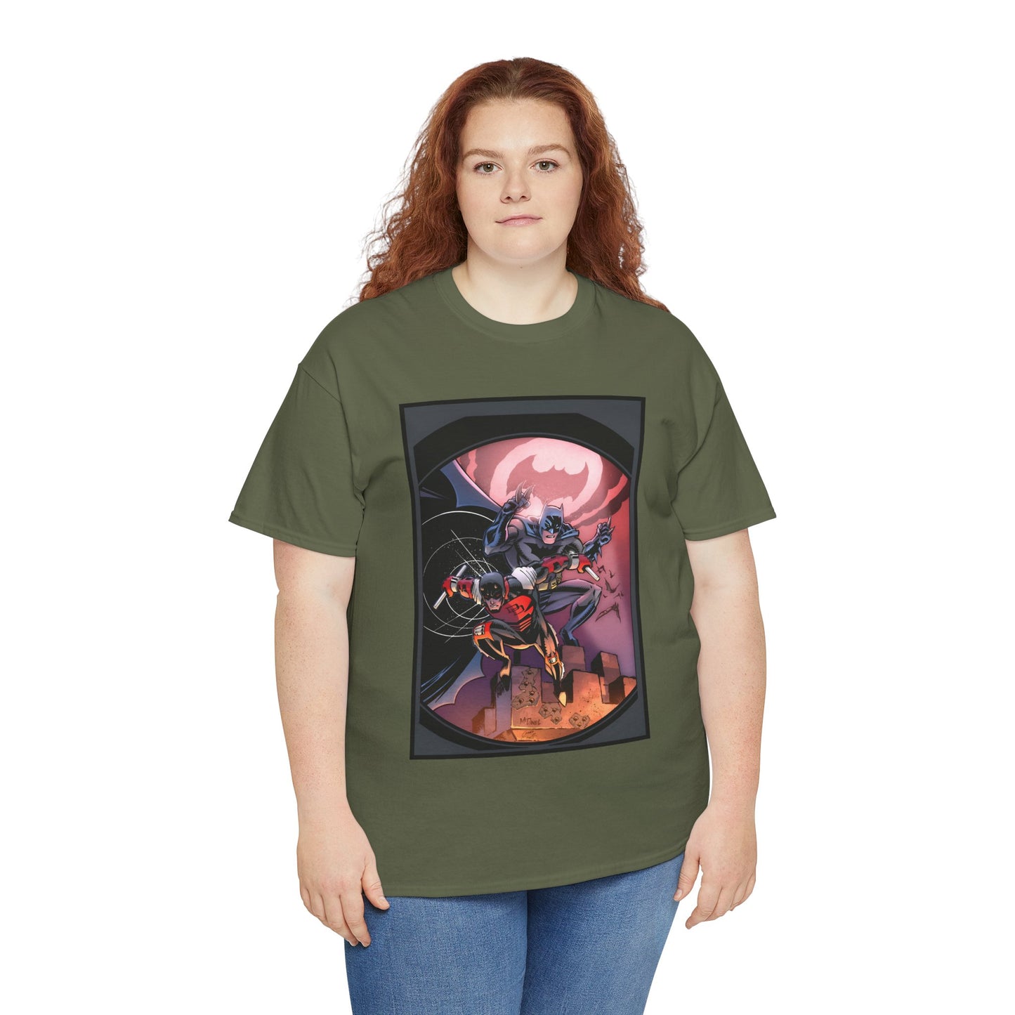 Batman & Daredevil T-Shirt - Scott McDaniel Art - DC Comics & Marvel Comics