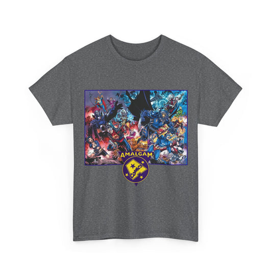 Amalgam T-Shirt - DC Vs Marvel Comics - 1990s - Jim Lee Art - Dark Claw, Amazon, Super Soldier, Spiderboy, Speed Demon