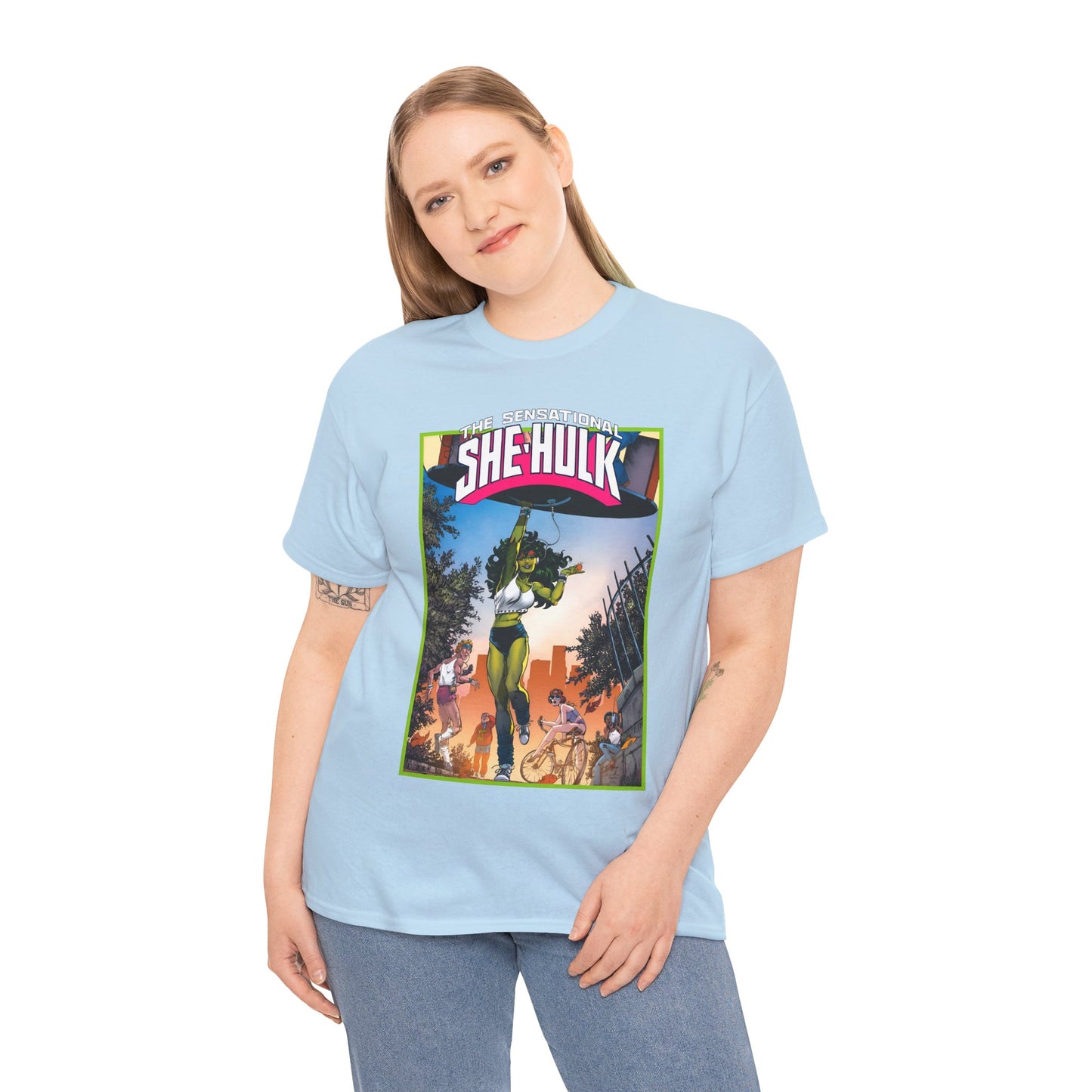 Sensational She-Hulk T-Shirt -John Byrne Poster Art - Jennifer Walters, Hulk's Cousin - Marvel Comics
