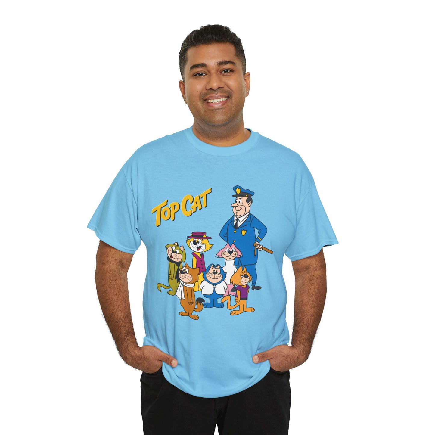 Top Cat & His Gang T-Shirt - Popular Hanna-Barbera 1960s TV Cartoon - Brain, Spook, Benny the Ball