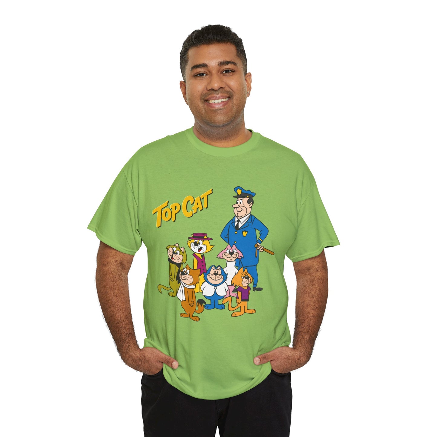 Top Cat & His Gang T-Shirt - Popular Hanna-Barbera 1960s TV Cartoon - Brain, Spook, Benny the Ball