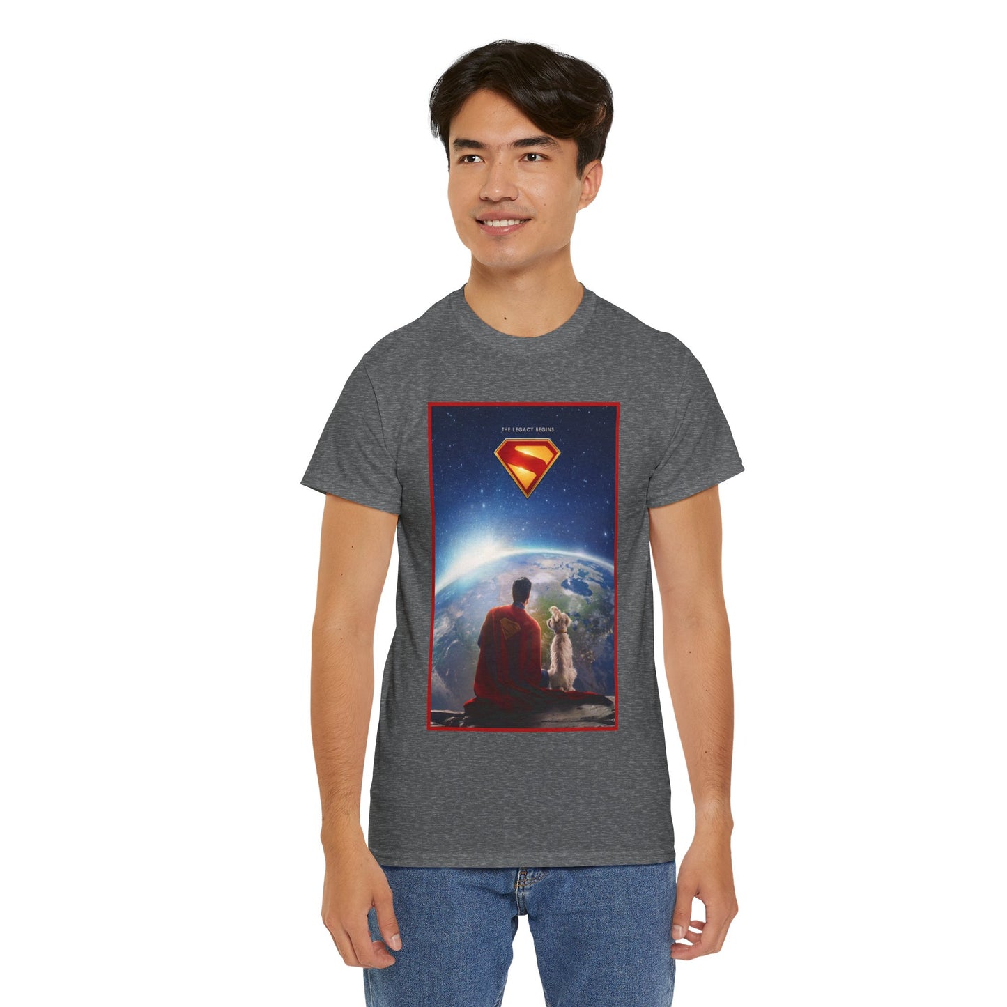 Superman Legacy T-Shirt - 2025 James Gunn Movie Scene - Clark & Krypto On the Moon - David Corenswet - DC Comics - Man of Steel