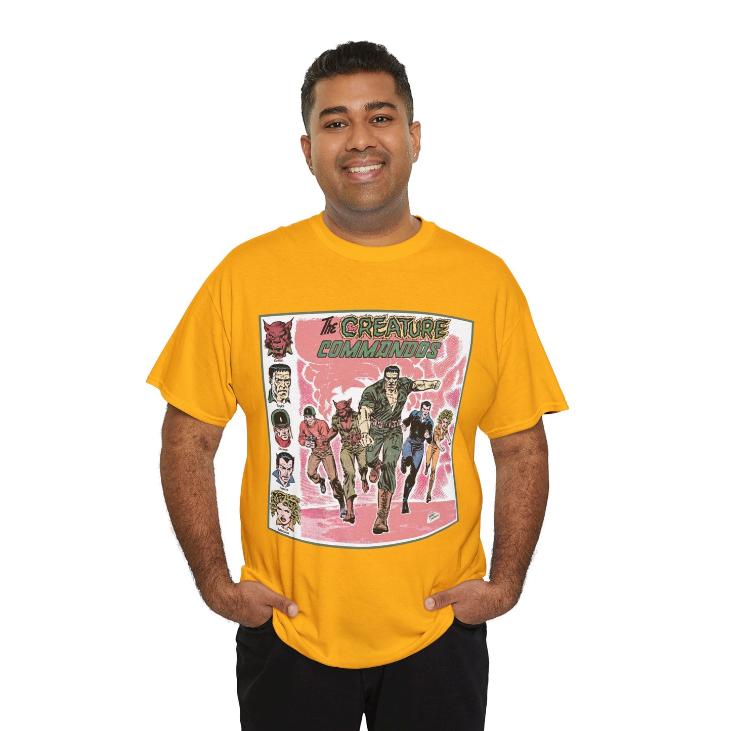 Creature Commandoes T-Shirt - Jerry Ordway Art - Medusa, Velcro, Shrieve - DC Comics Who's Who Art - Inspiration for James Gunn Series