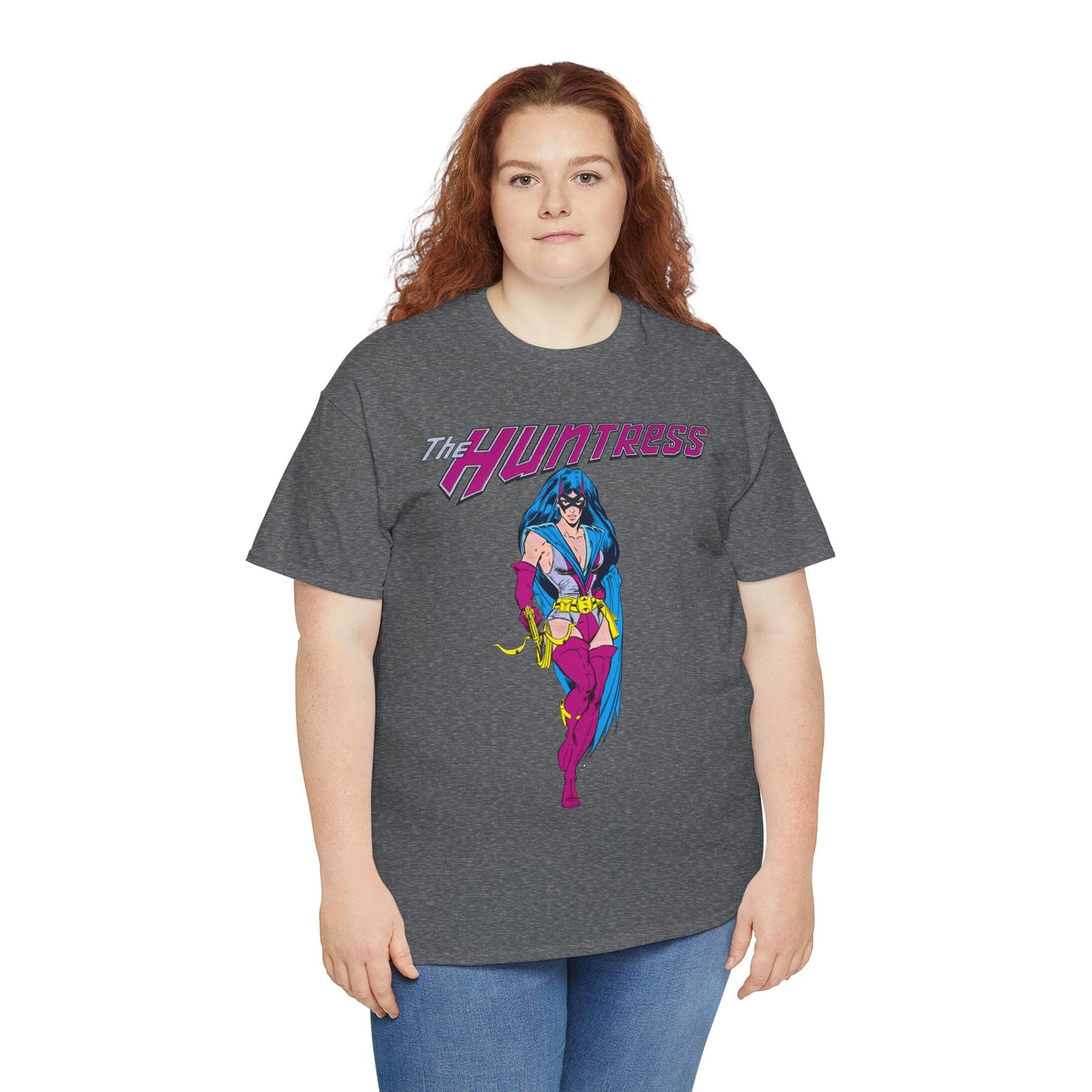 Huntress T-Shirt - Joe Staton Art - Helena Wayne, Daughter of Earth 2 Batman & Catwoman - Pre-Crisis JSA Member - DC Comics