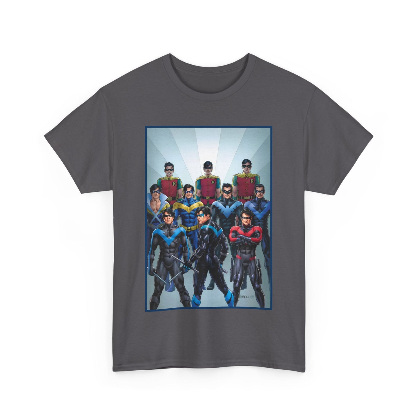 Nightwing Through the Ages T-Shirt - Nicola Scott Art - Dick Grayson, Robin the Boy Wonder - Batman Sidekick - New Teen Titans Leader - DC Comics