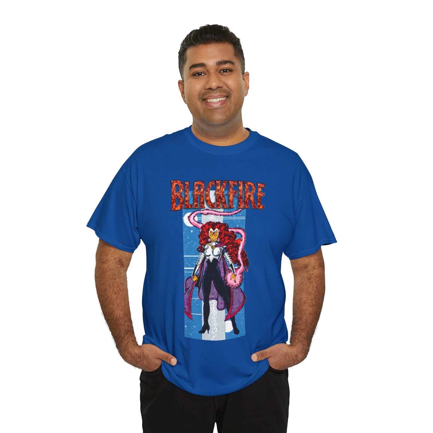 Blackfire T-Shirt - George Perez Art - New Teen Titans Enemy, Starfire's Evil Sister - From Tamaran - DC Comics