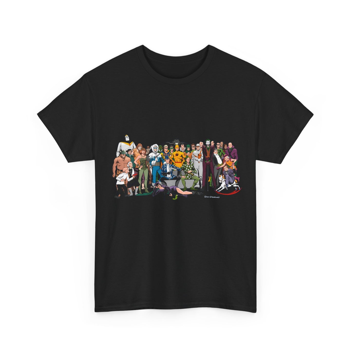 Secret Origins of Super-Villains T-Shirt - Dick Giordano Art - DC Comics - Joker, Mirror Master, Captain Cold, Lex Luthor, Scarecrow, Poison Ivy, Grodd