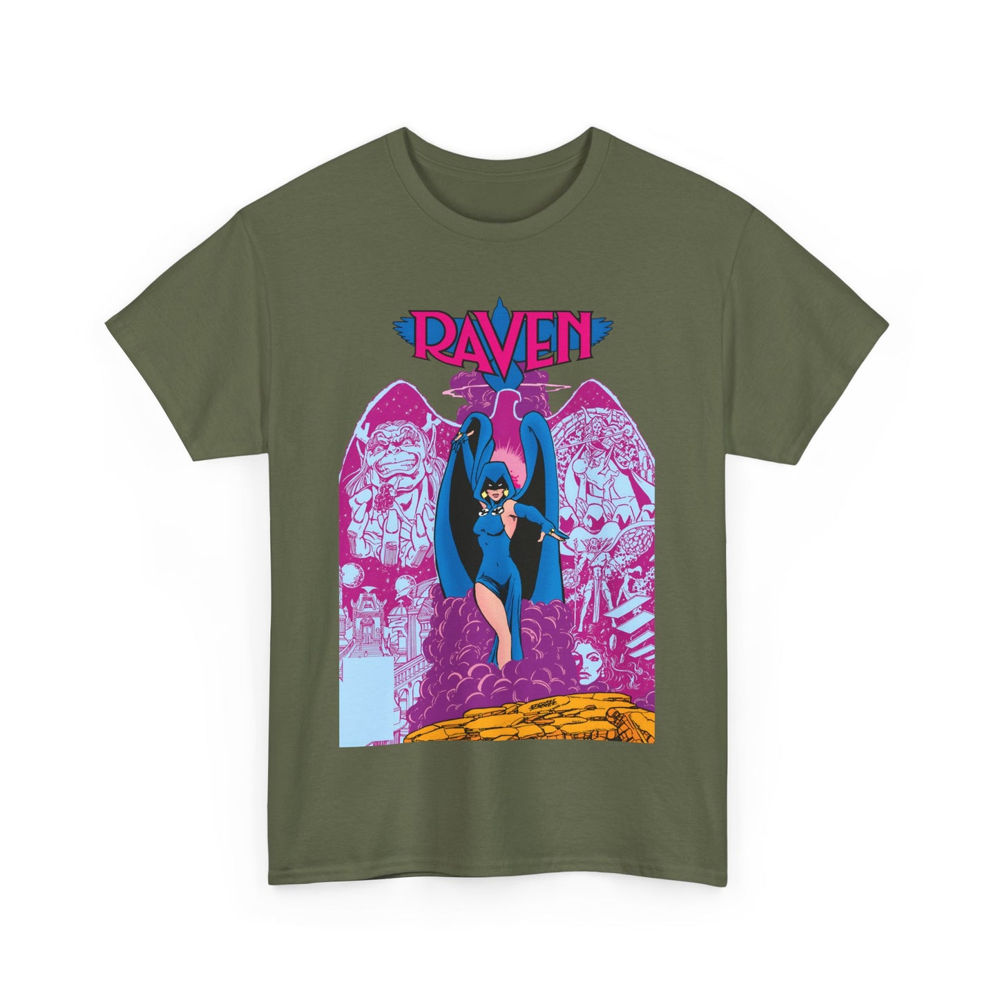 Raven T-Shirt - George Perez Art - New Teen Titans - Trigon, Azarath - DC Comics