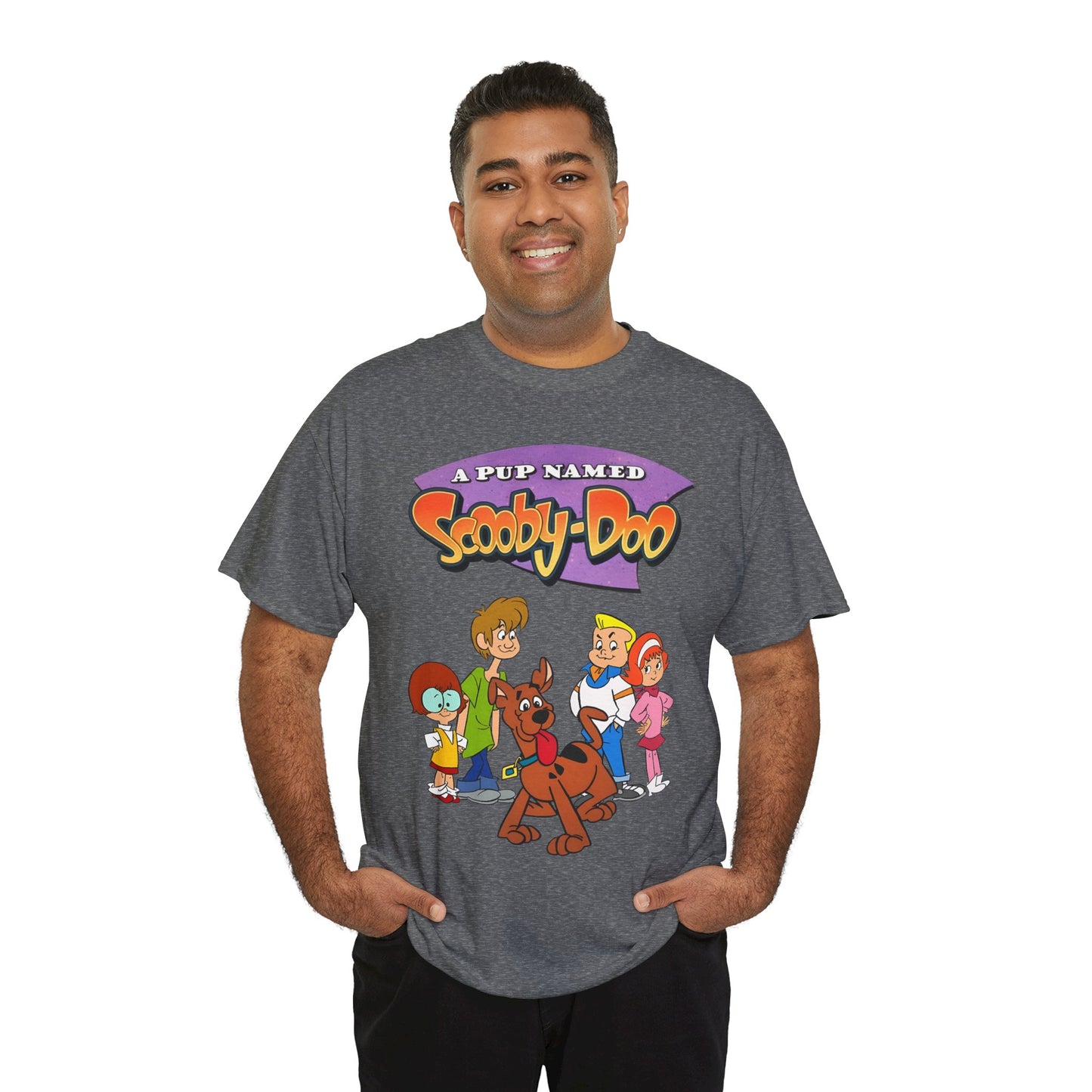 A Pup Named Scooby-Doo T-Shirt - Hanna-Barbera Cartoon TV Series 1990s - Fred, Daphne, Velma, Shaggy