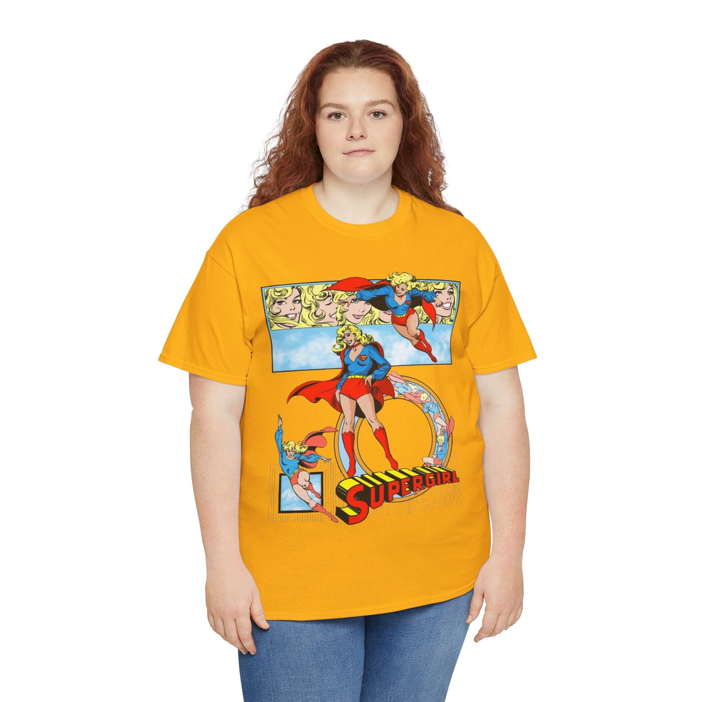 Supergirl T-Shirt - Krypton, Superman, Kara, Kandor - DC Comics - 1980s Art - Style Guide - Superman's Cousin