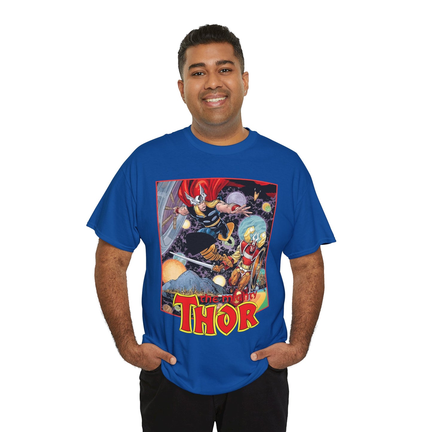 Mighty Thor T-Shirt - Walt Simonson Art - Odin, Asgard - 1980s Series - Marvel Comics