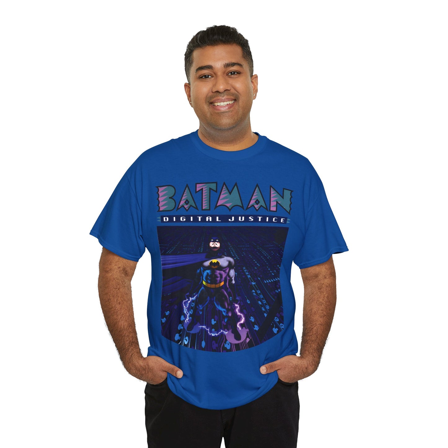 Batman Digital Justice T-Shirt - Pepe Moreno Computer Generated Art - Graphic Novel - Gotham City, Bruce Wayne - DC Comics