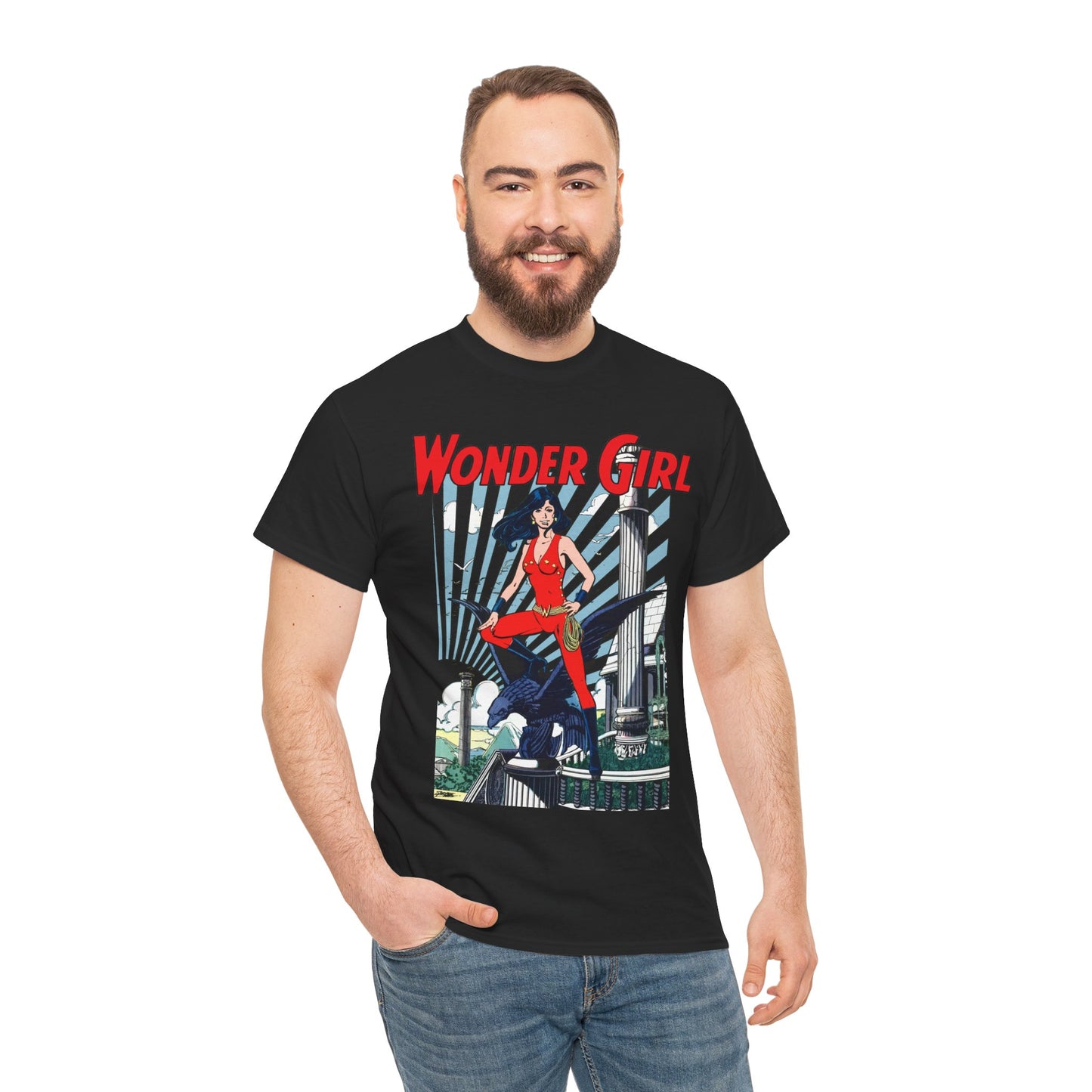 Wonder Girl T-Shirt - George Perez Art - New Teen Titans Member & Leader - Donna Troy, Sister of Wonder Woman - Amazon Warrior - DC Comics