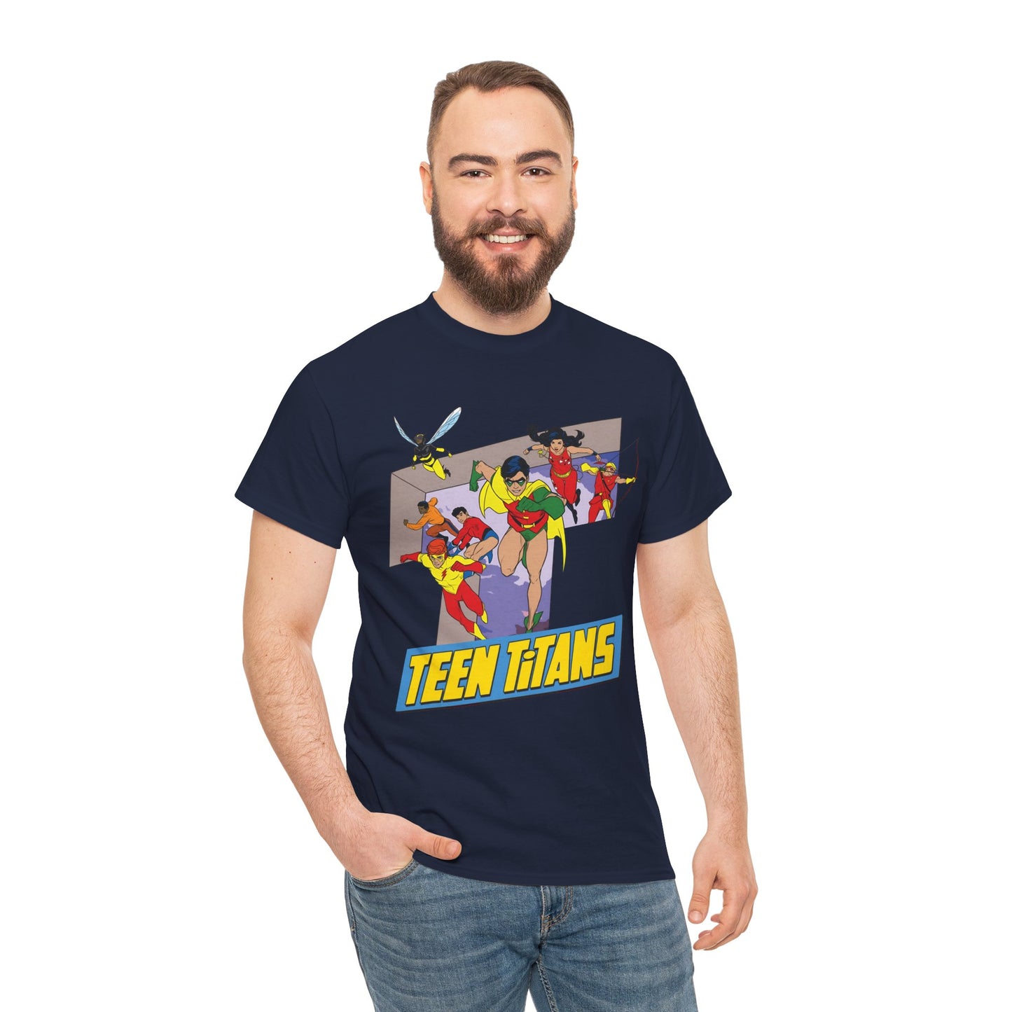 Teen Titans T-Shirt - Robin, Wonder Girl, Kid Flash, Speedy, Bumblebee, Mal, Aqualad - DC Comics