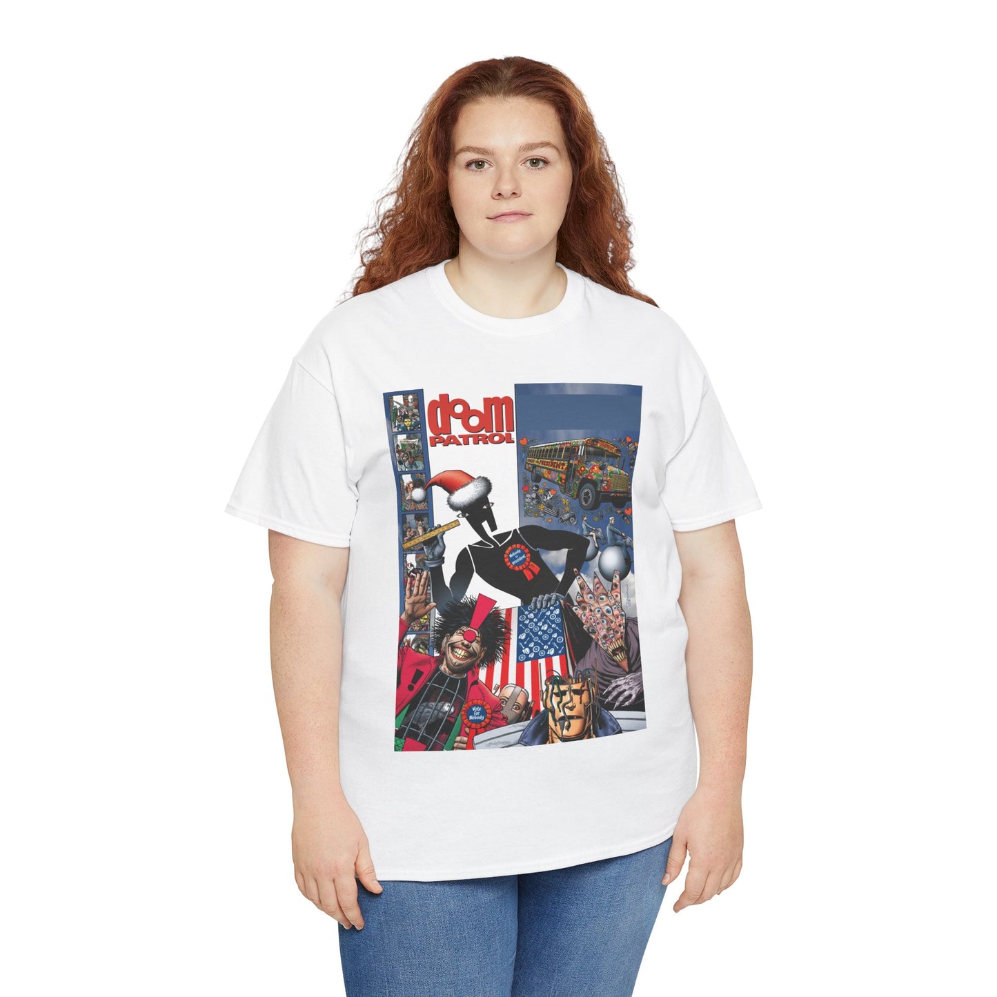 Doom Patrol T-Shirt - Brian Bolland Art - Mr Nobody For President - DC Comics/Vertigo Cover Artwork