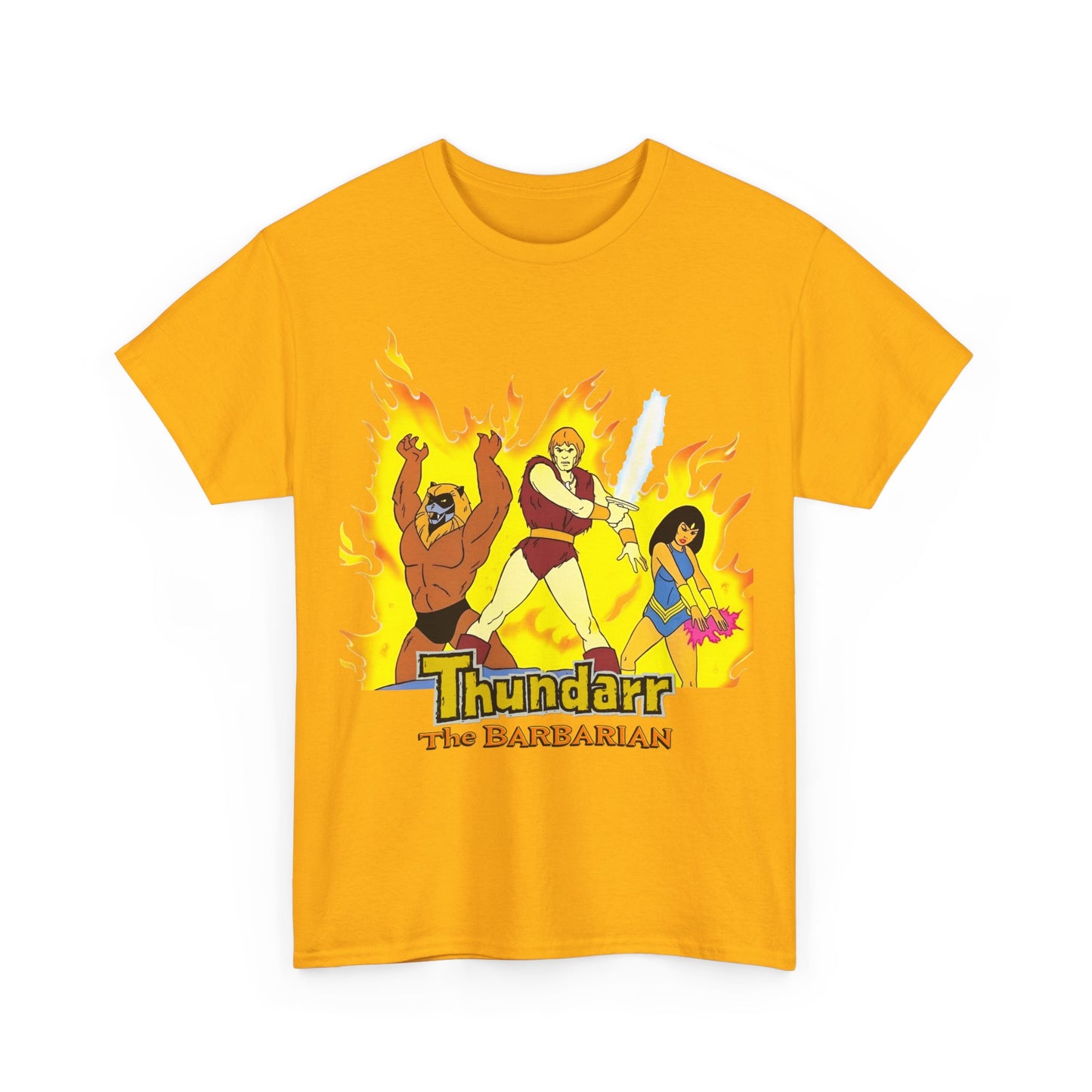 Thundarr the Barbarian T-Shirt - Princess Ariel, Ookla the Mok - Ruby-Spears Saturday Morning Cartoon - 1980s