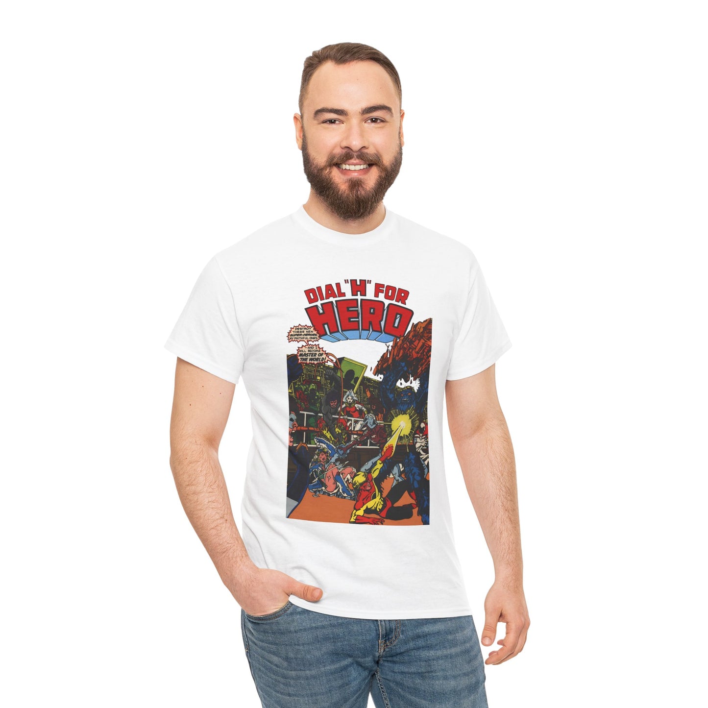 Dial "H" For Hero T-Shirt - George Perez Art - Chris King and Vicki Grant - Adventure Comics Series - DC Comics
