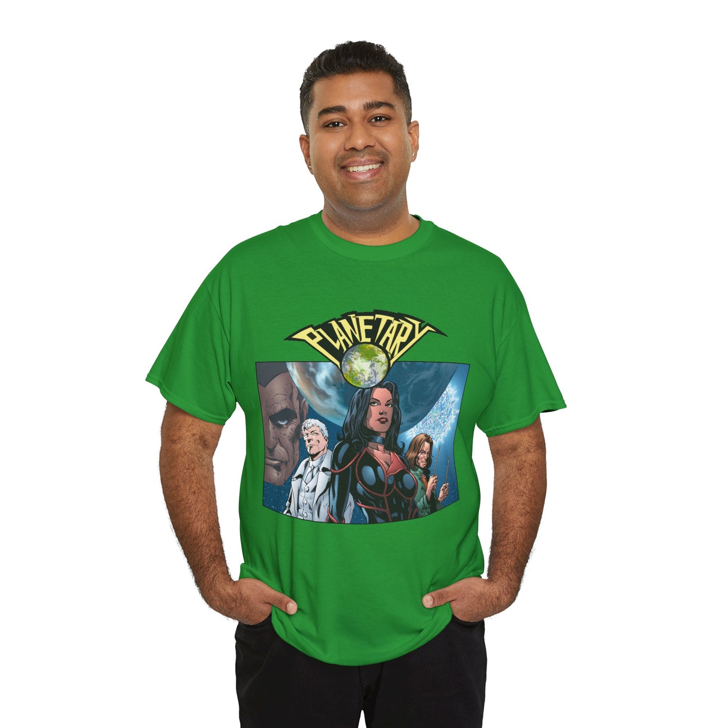 Planetary T-Shirt - Phil Jimenez Art - The Drummer, Jakita Wagner & Elijah Snow - DC Comics/Wildstorm - Ellis Story