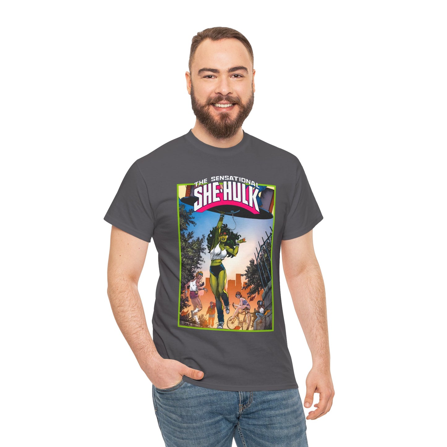 Sensational She-Hulk T-Shirt -John Byrne Poster Art - Jennifer Walters, Hulk's Cousin - Marvel Comics