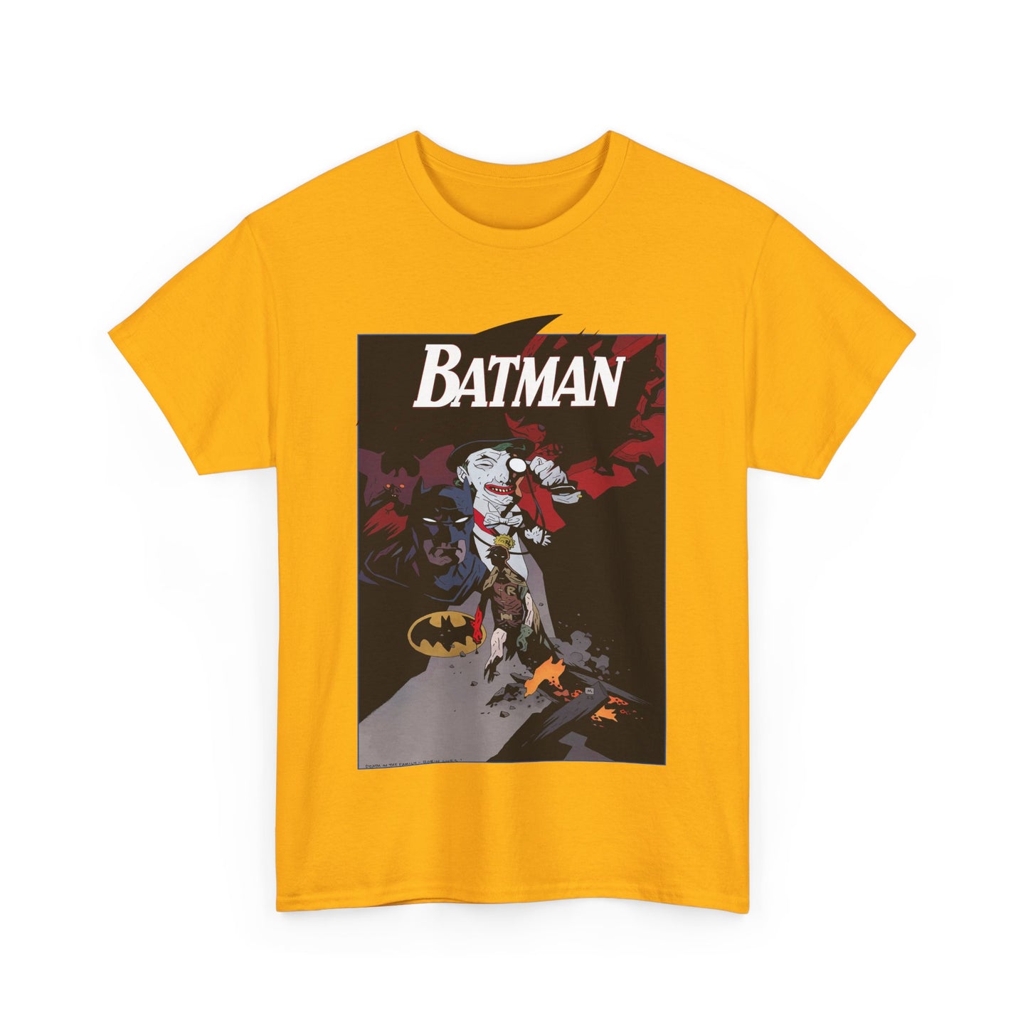 Batman T-Shirt - Mike Mignola Art - Death in the Family Storyline - Joker & Robin (Jason Todd) - DC Comics