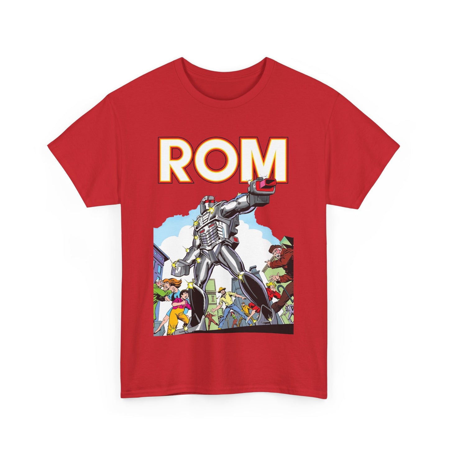 Rom: Spaceknight T-Shirt - Marvel Comics Art- Retro Character - Dire Wraiths