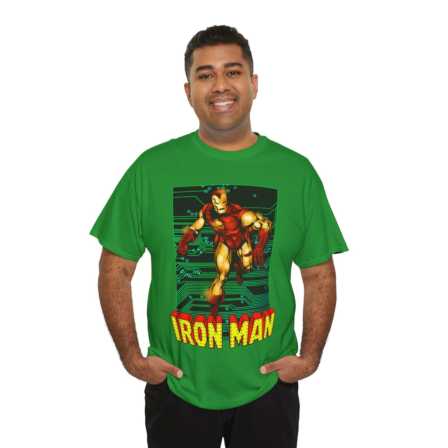 Iron Man T-Shirt - John Byrne Art - Tony Stark, Stark Industries - Avengers Member & Leader - Marvel Comics Armored Hero