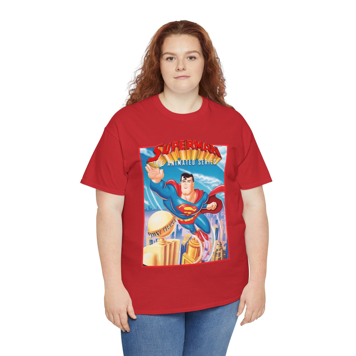 Superman The Animated Series T-Shirt - DC Comics - WB Cartoon 1990s - Metropolis - Man of Steel - Daily Planet