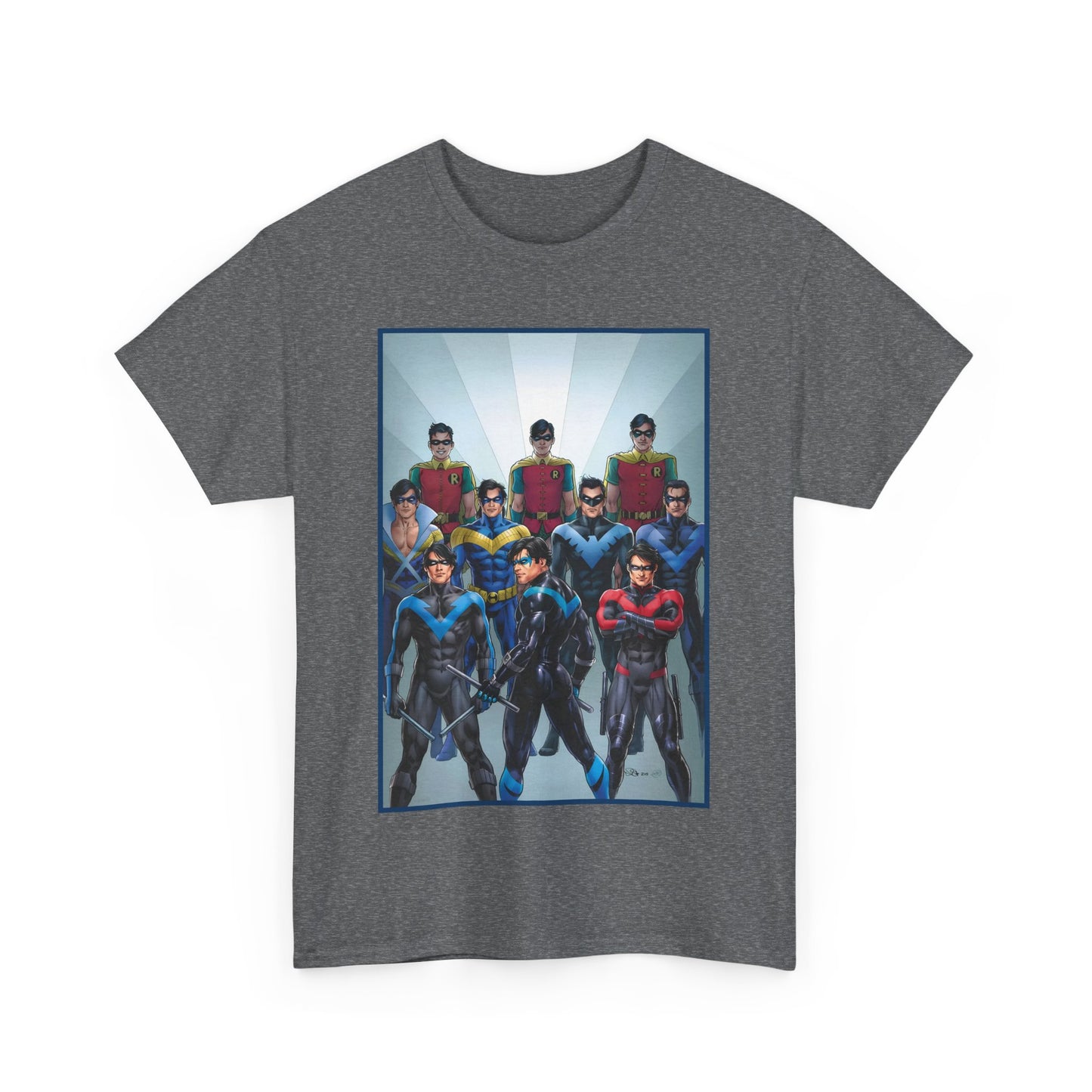 Nightwing Through the Ages T-Shirt - Nicola Scott Art - Dick Grayson, Robin the Boy Wonder - Batman Sidekick - New Teen Titans Leader - DC Comics