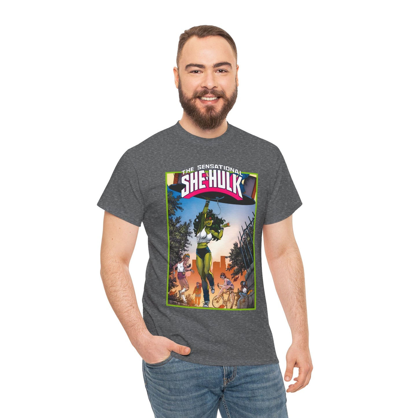Sensational She-Hulk T-Shirt -John Byrne Poster Art - Jennifer Walters, Hulk's Cousin - Marvel Comics