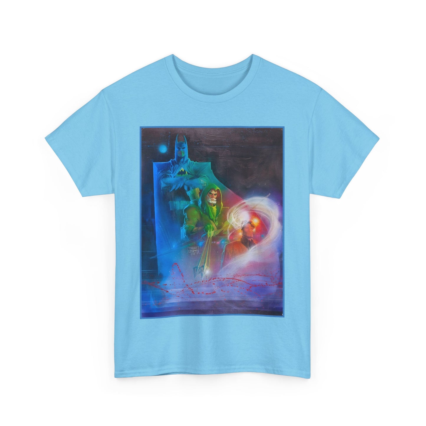 Batman, Green Arrow, Question T-Shirt - Denys Cowan & Bill Sienkiewicz Art - DC Comics - Gotham City