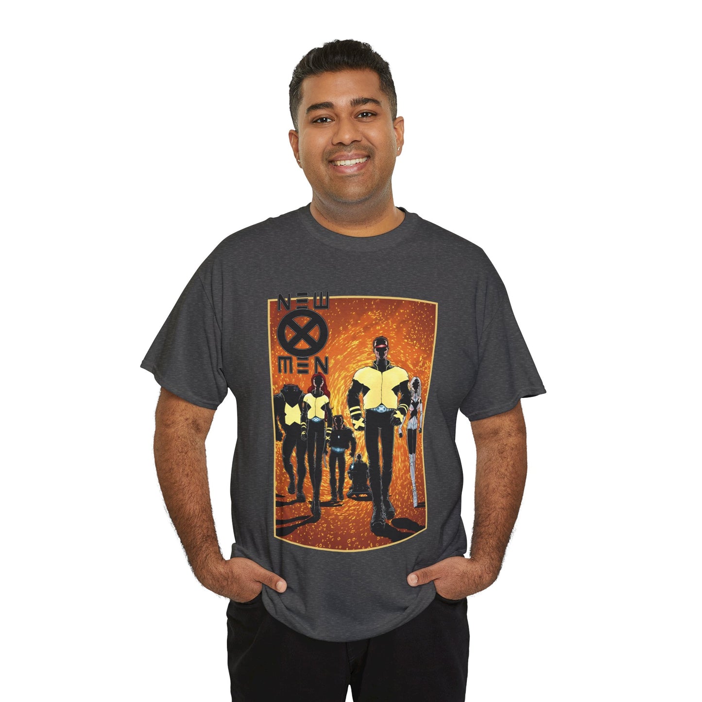 New X-Men T-Shirt - Frank Quitely Art - Wolverine, Cyclops, Jean Grey, Beast, Professor X - Marvel Comics - Grant Morrison Run