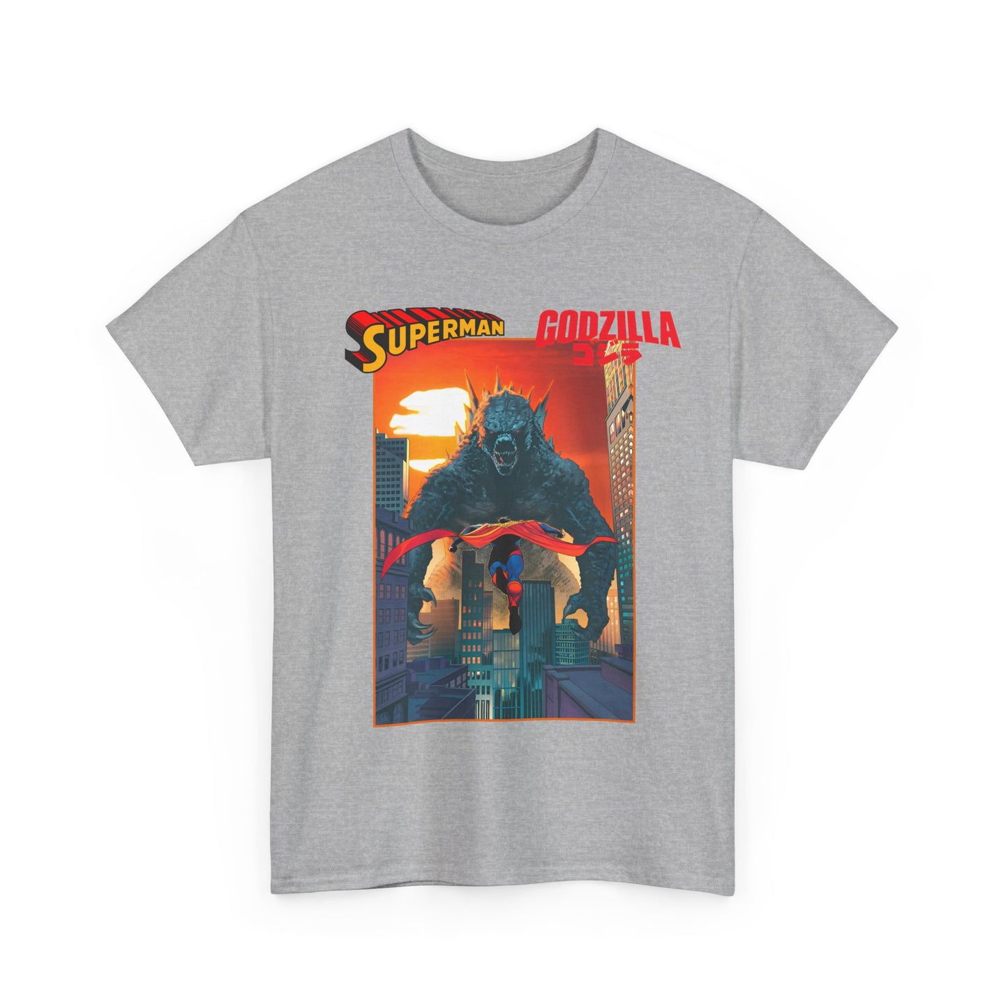 Superman Vs Godzilla T-Shirt - DC Comics - Man of Steel Vs the King of the Monsters