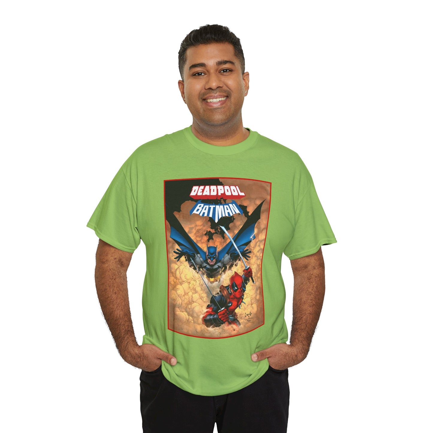 Deadpool & Batman T-Shirt - Greg Capullo Art - DC & Marvel Comics - Crossover - Slade Wilson, Bruce Wayne - 2025