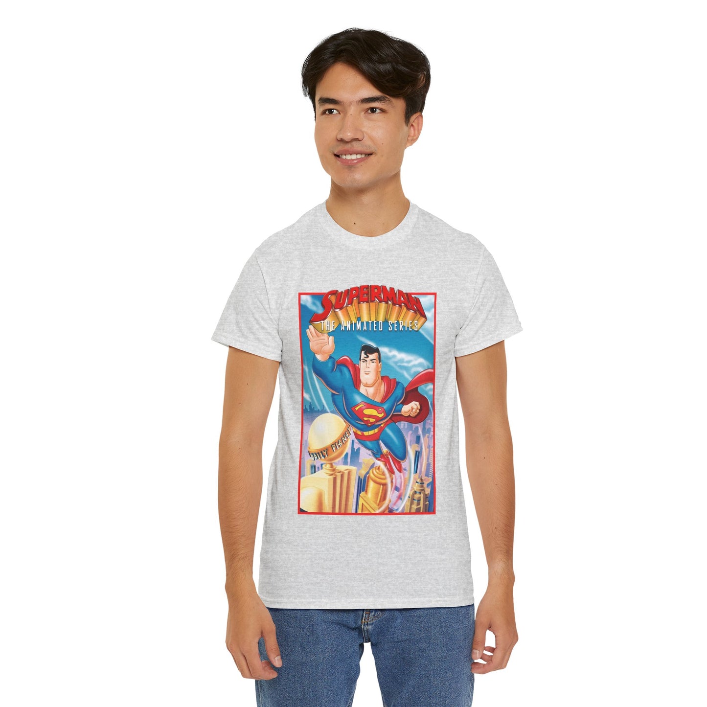 Superman The Animated Series T-Shirt - DC Comics - WB Cartoon 1990s - Metropolis - Man of Steel - Daily Planet