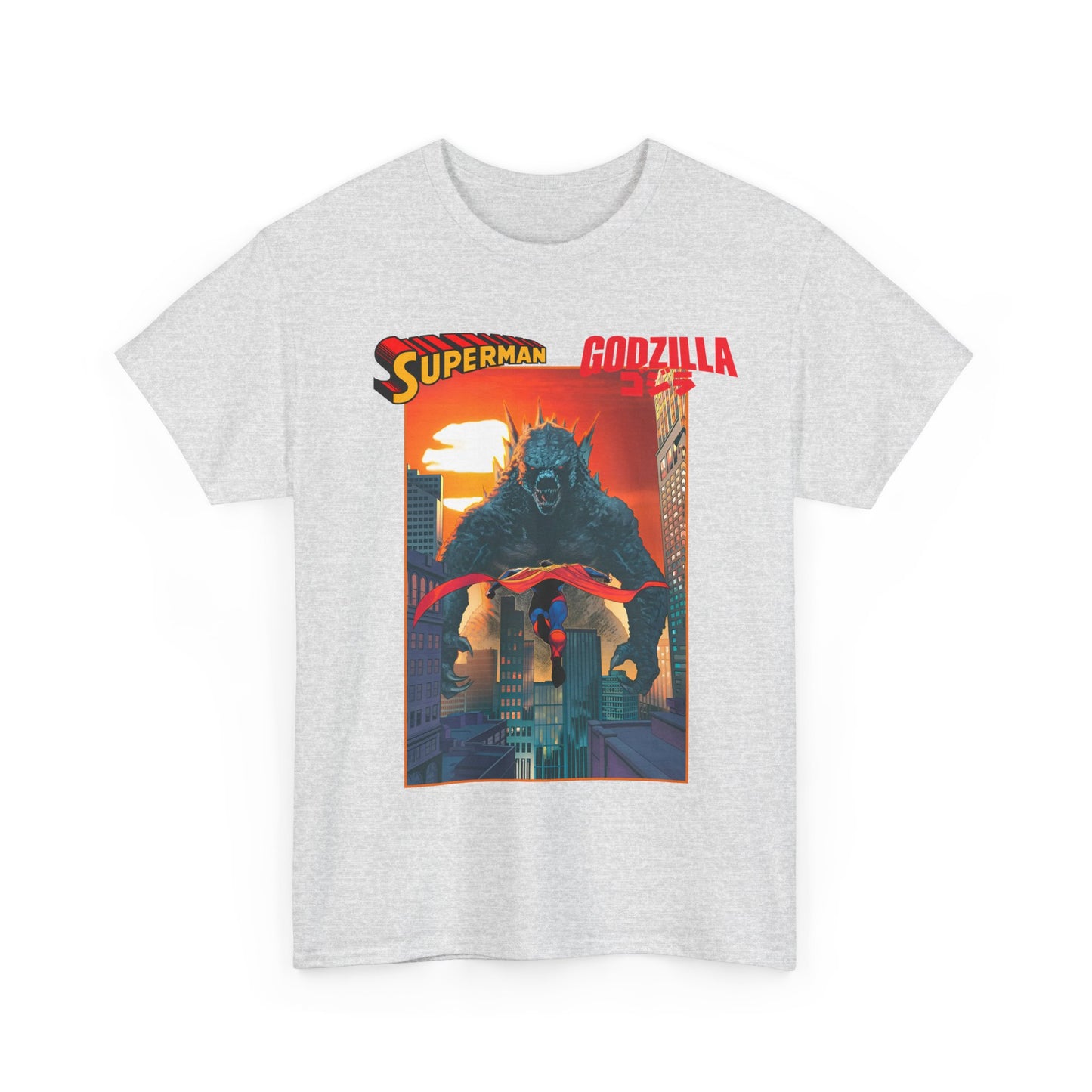 Superman Vs Godzilla T-Shirt - DC Comics - Man of Steel Vs the King of the Monsters