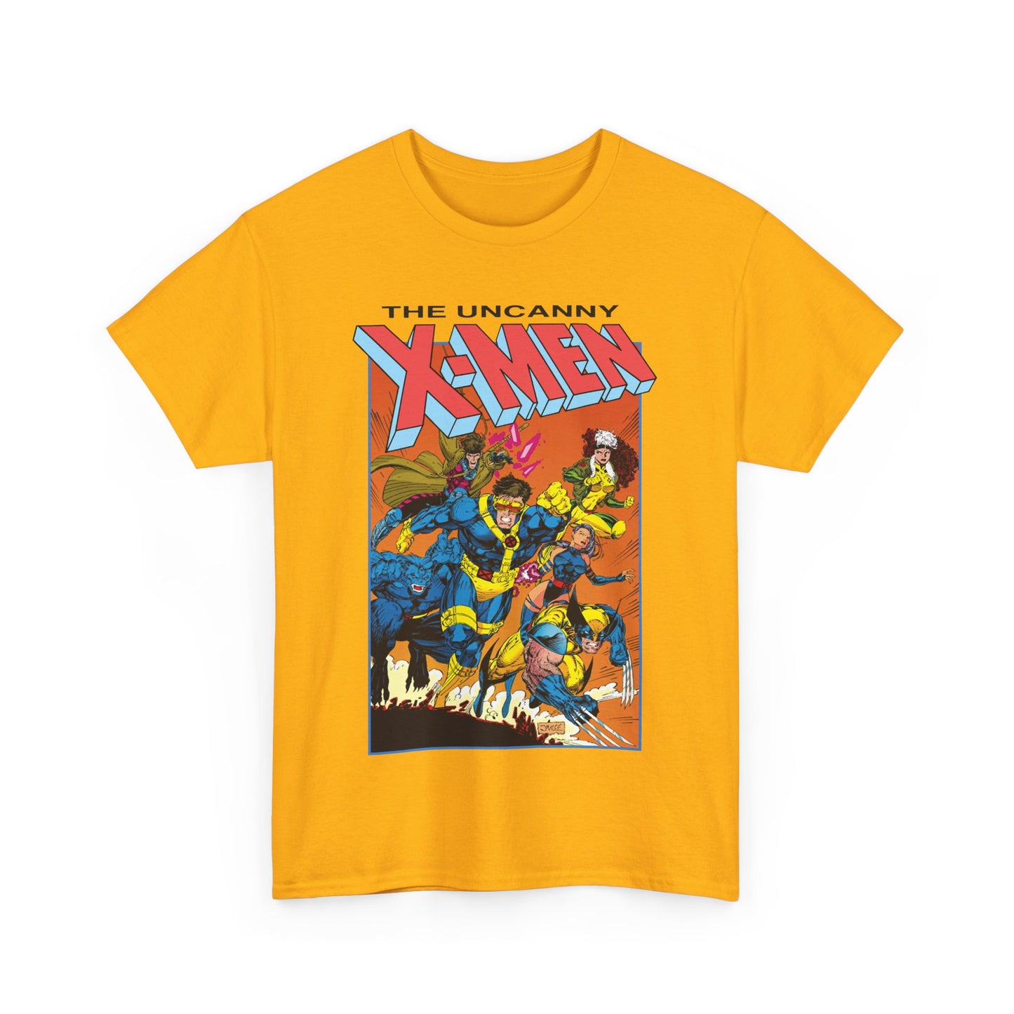 Uncanny X-Men T-Shirt - Jim Lee Art - Cyclops, Wolverine, Gambit, Rogue, Psylocke, Beast - Marvel Comics Mutants
