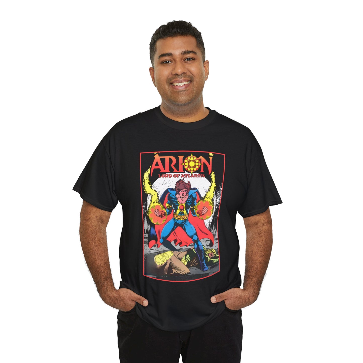 Arion, Lord of Atlantis T-Shirt - Jan Duursema Art - Atlantis Wizard - Lord of Order - Lord High Mage - DC Comics