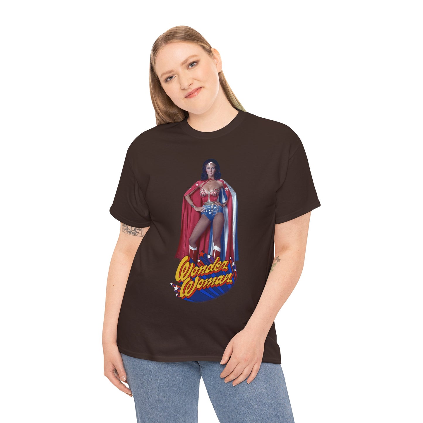 Wonder Woman T-Shirt - Lynda Carter - DC Comics - 1970s CBS TV Show - Amazons from Paradise Island