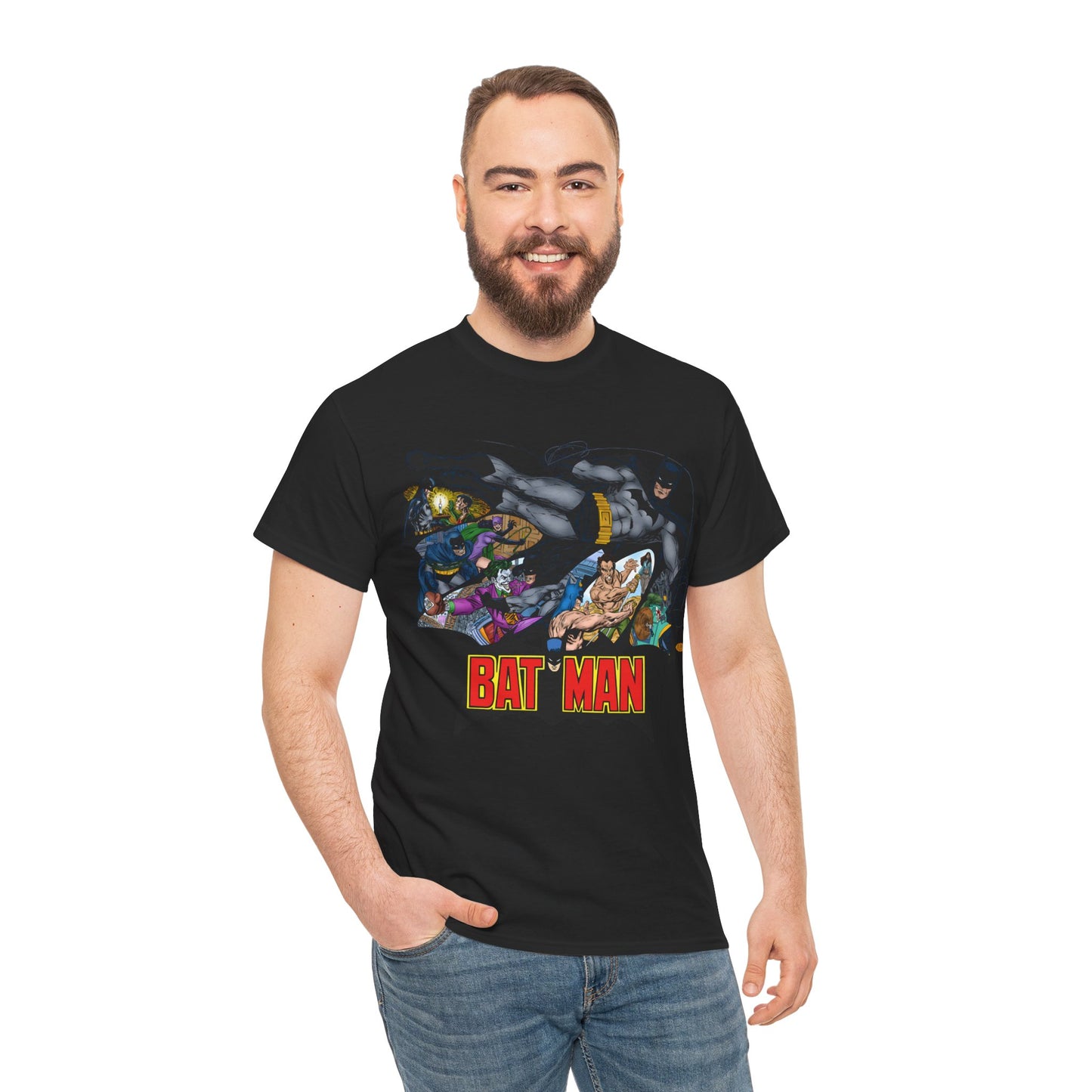 Batman T-Shirt - John Byrne Art - Joker, Catwoman, Ra's al Ghul, Talia - DC Comics - The Batcave