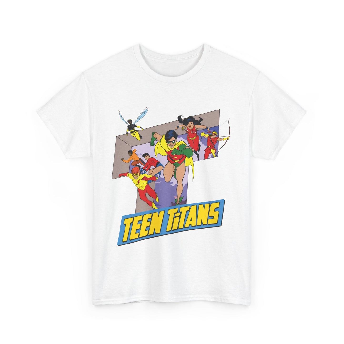 Teen Titans T-Shirt - Robin, Wonder Girl, Kid Flash, Speedy, Bumblebee, Mal, Aqualad - DC Comics