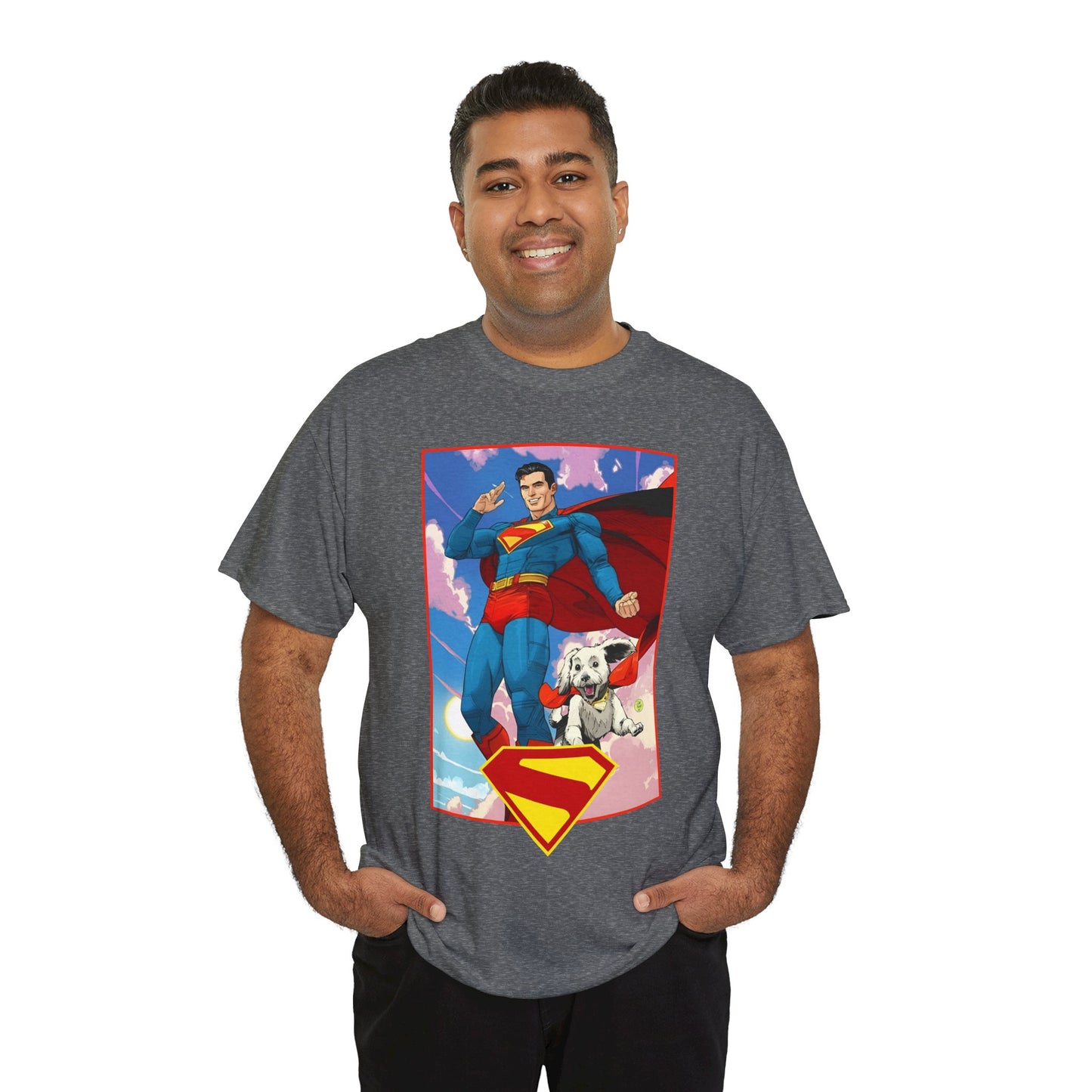 Superman & Krypto T-Shirt - DC Comics - New James Gunn Movie 2025 - Dan Mora Art - Man of Steel