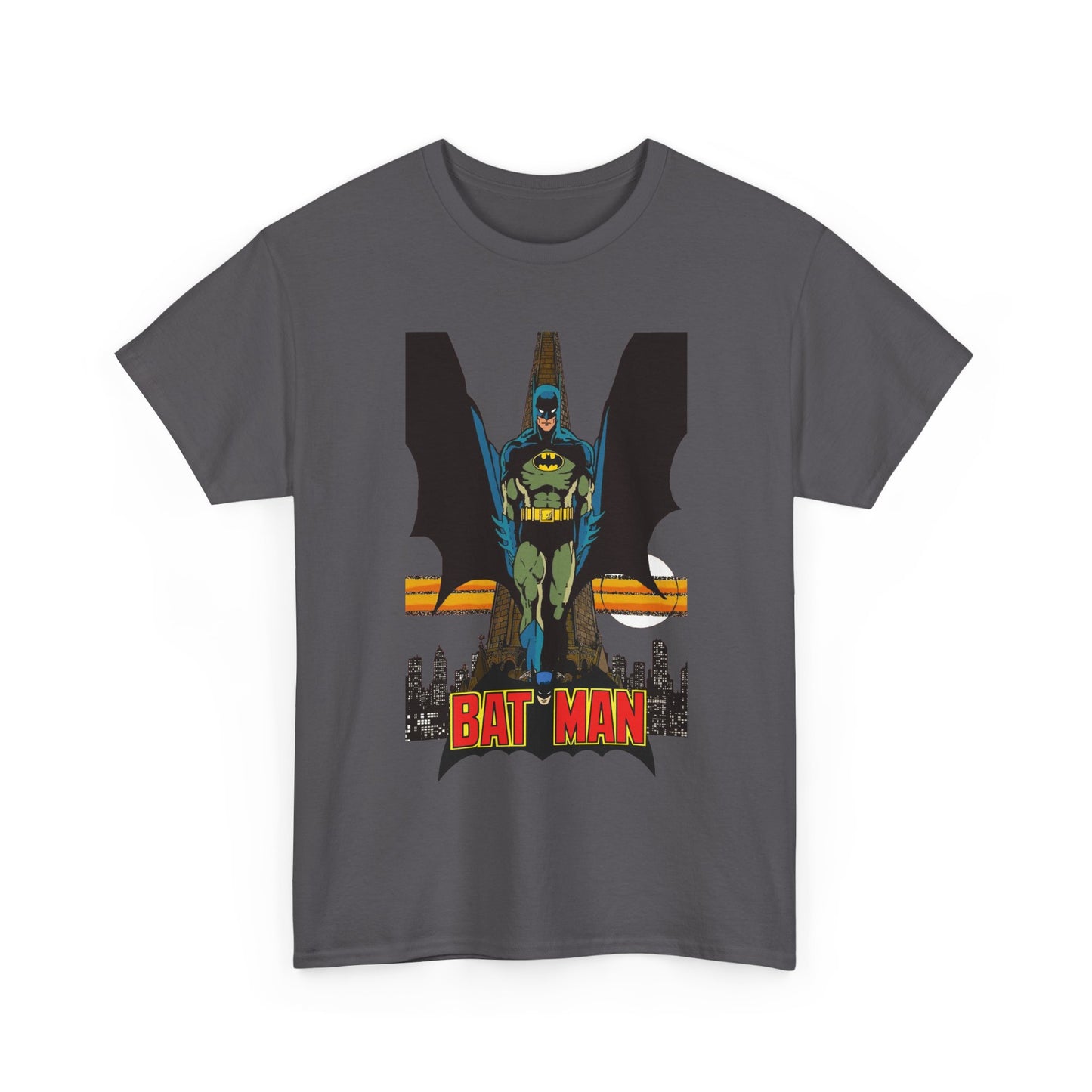 Batman T-Shirt - George Perez Art - JLA 80s Postcard Set - DC Comics - Gotham City - Justice League of America Member