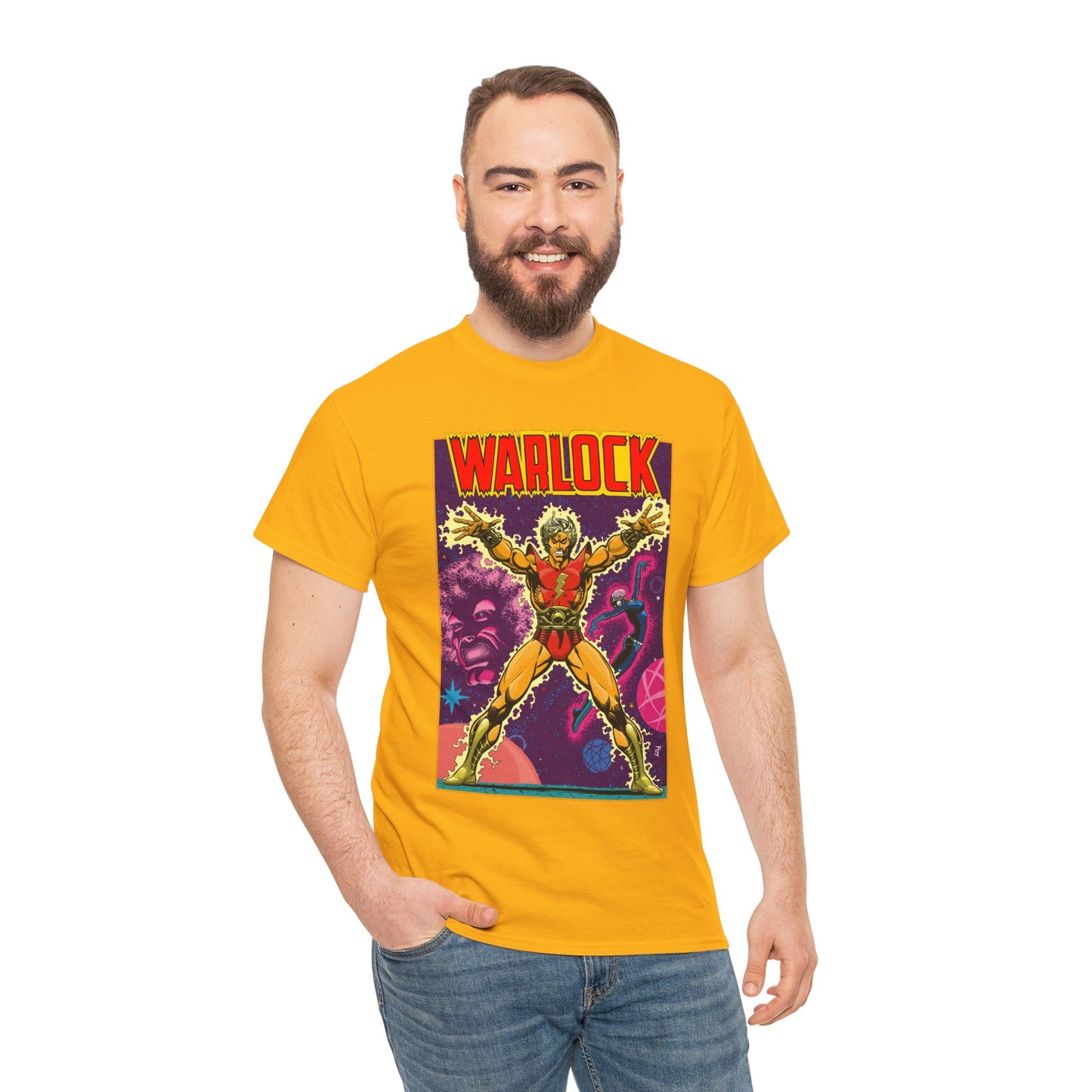 Adam Warlock T-Shirt - Jim Starlin Cover Art - Strange Tales #178 - Popular Marvel Comics Series - Cosmic Heroes