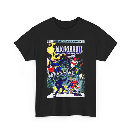 Micronauts T-Shirt - Annual #1 Cover Art - Marvel Comics - Arcturus Rann, Biotron, Marionette, Microtron, Bug, Acroyear