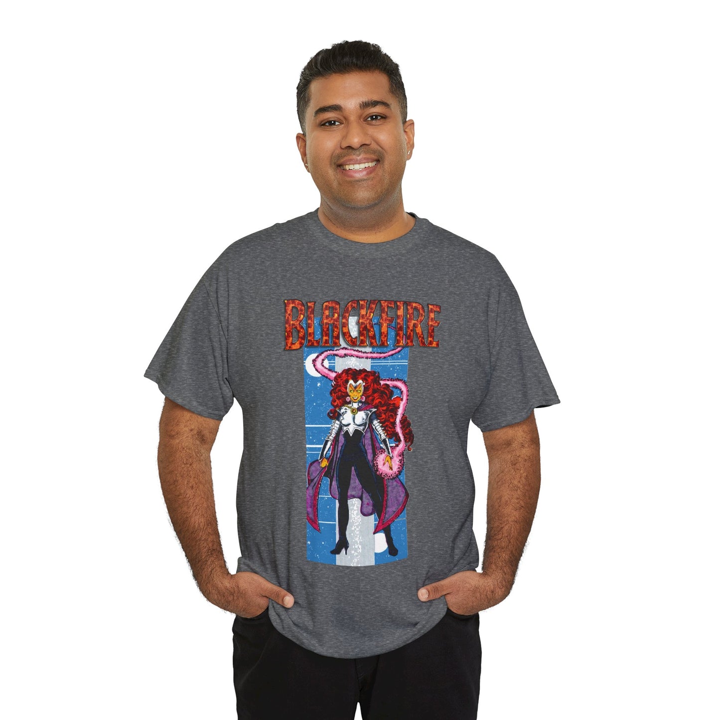 Blackfire T-Shirt - George Perez Art - New Teen Titans Enemy, Starfire's Evil Sister - From Tamaran - DC Comics