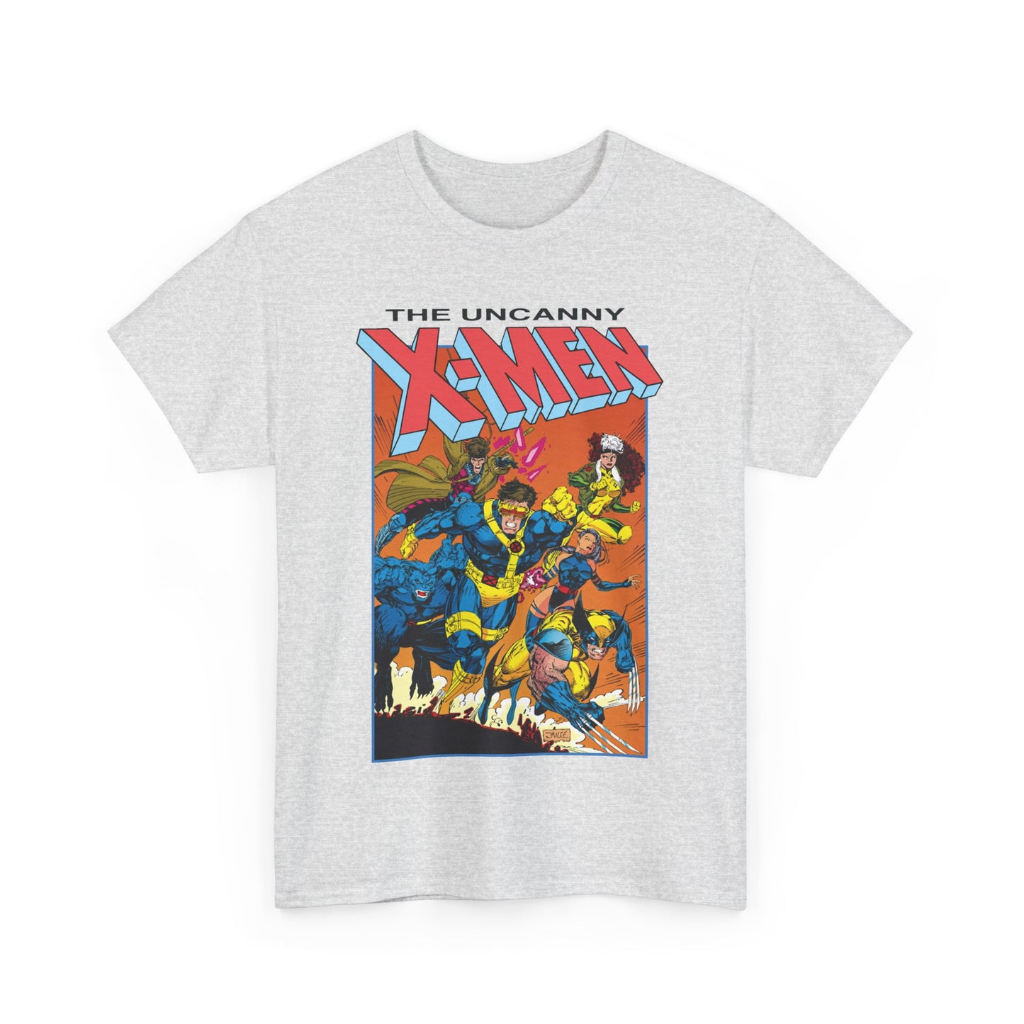 Uncanny X-Men T-Shirt - Jim Lee Art - Cyclops, Wolverine, Gambit, Rogue, Psylocke, Beast - Marvel Comics Mutants