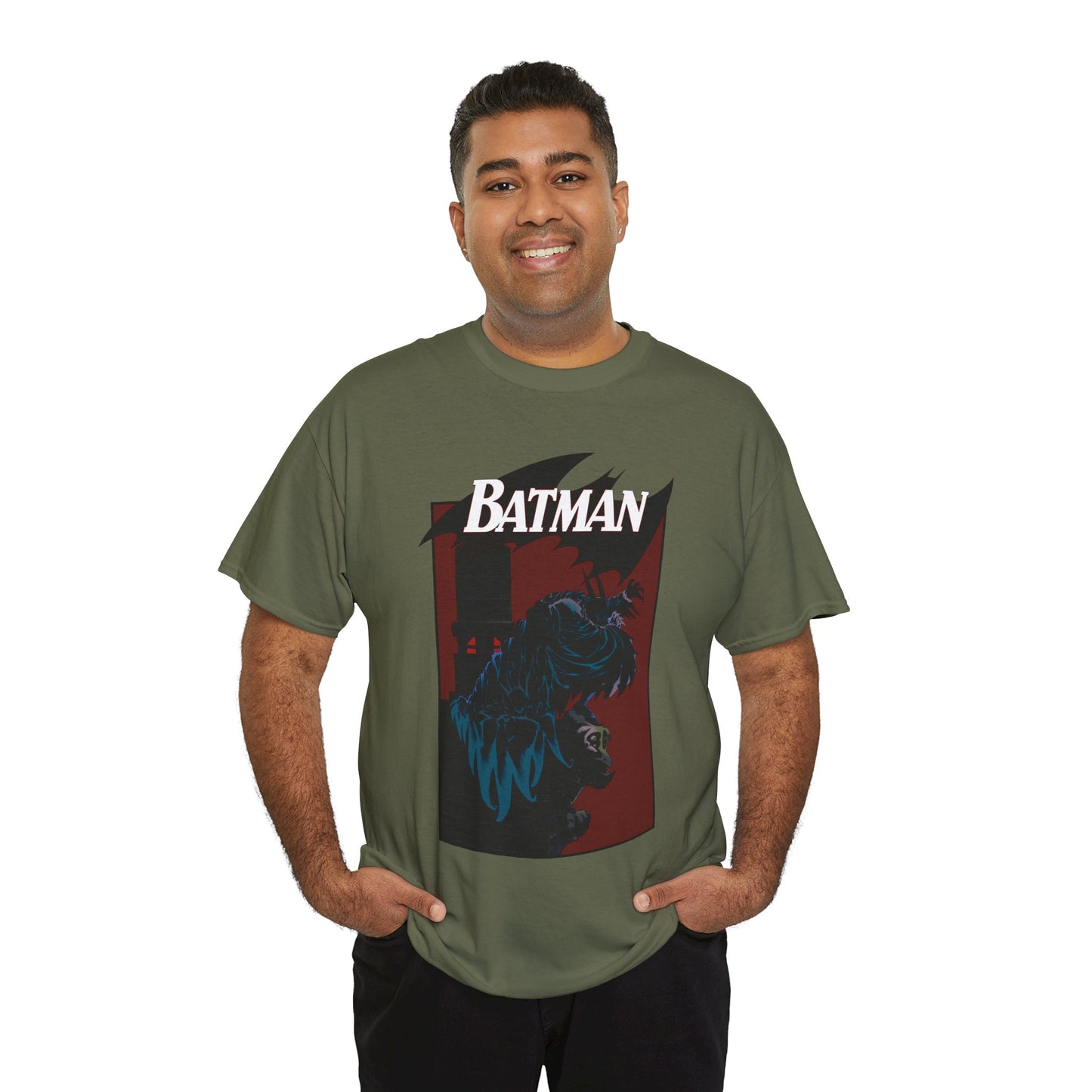 Batman T-Shirt - Kelley Jones Art - 1990s Dark Knight Detective Artwork - Perched on a Gargoyle - DC Comics